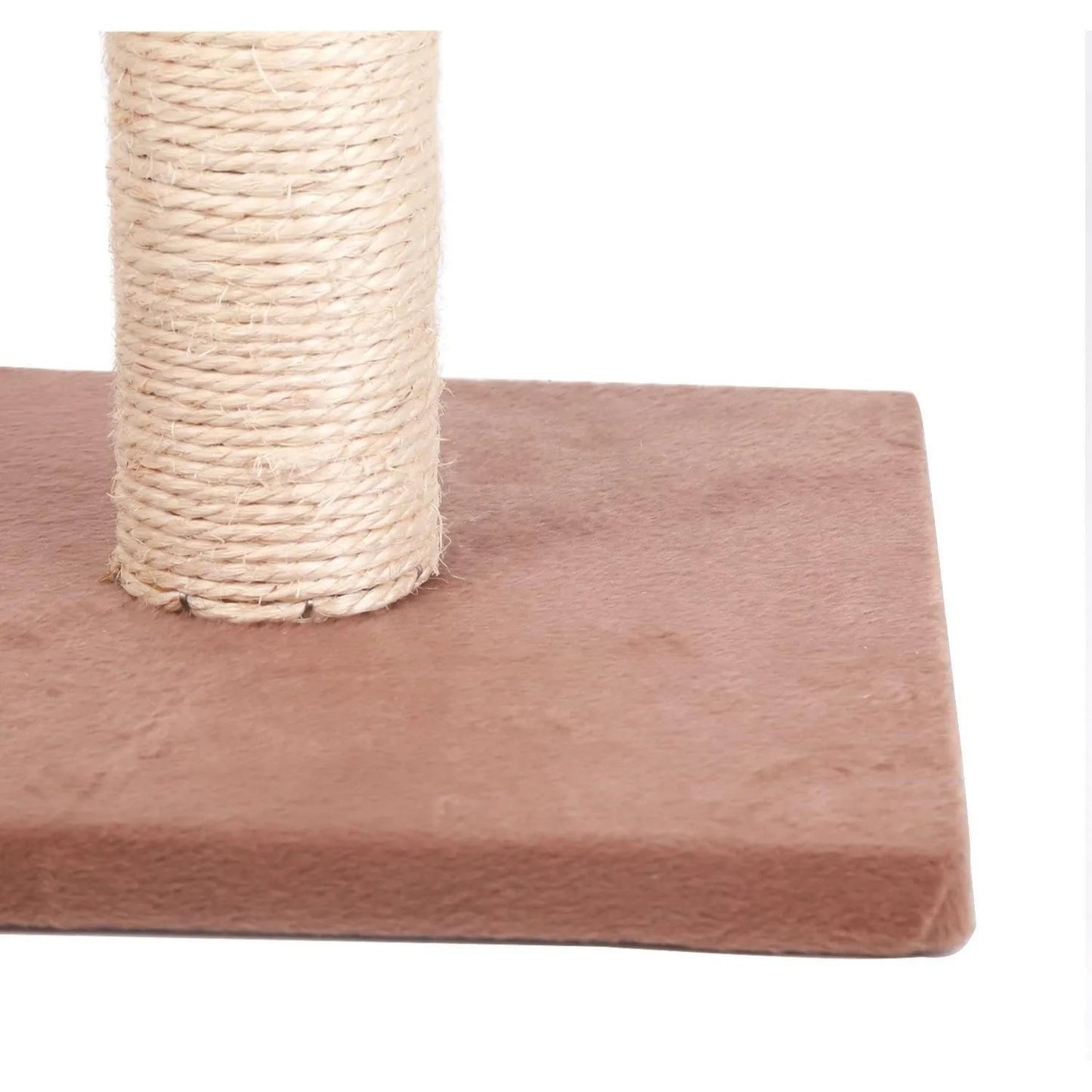 Cat Scratcher Prevents Home Damage - Nobleza, 40 x 25 x 25 cm, Made of Wood and Sisal, Safe and Easy to Clean with Rotating Platform, Ideal Interactive Cat Toy for Indoor Fun