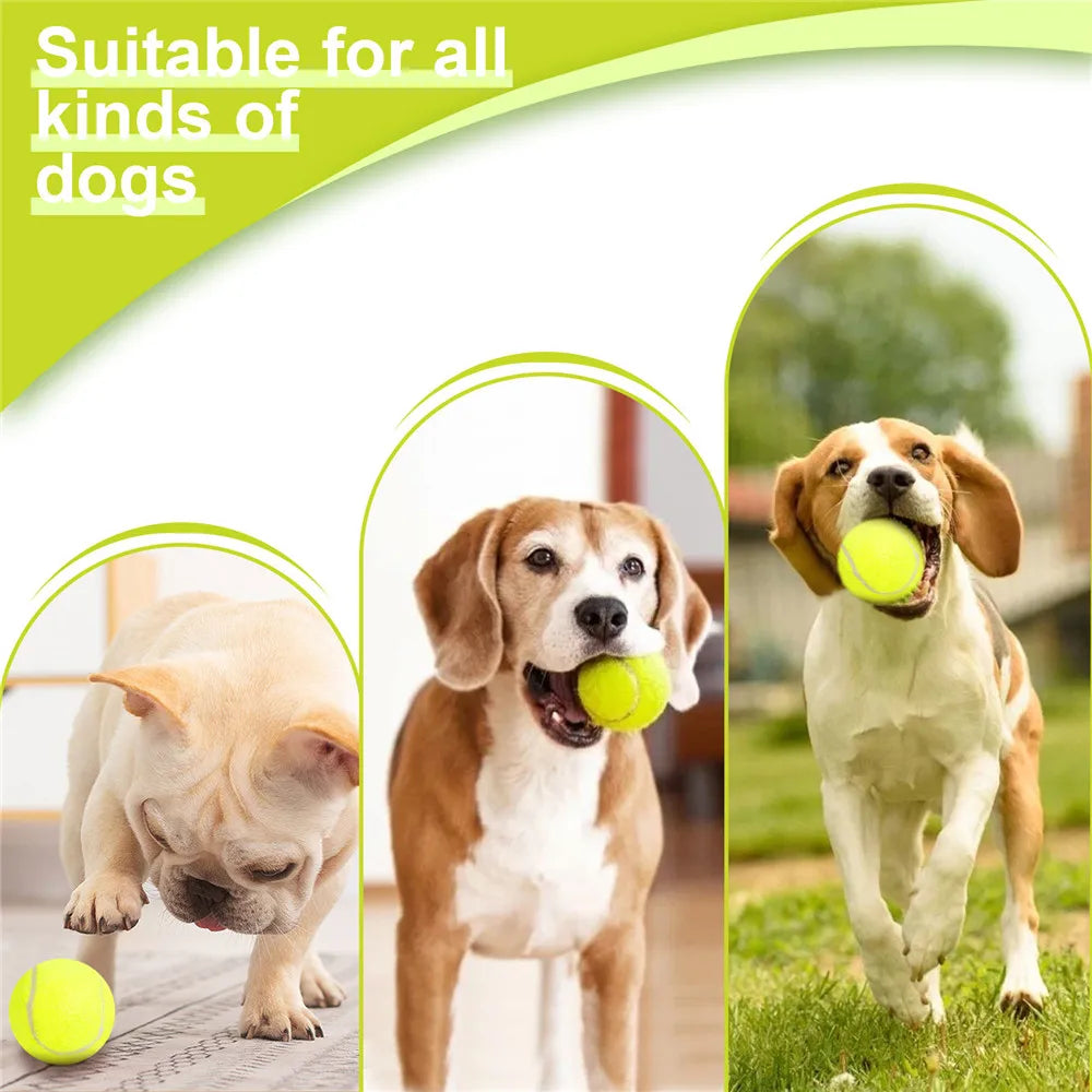 Dog Toys Tennis Launcher Automatic Pet Dogs Chase Toy Pinball Machine Fun Interactive Throw Rechargable Catapult With 3 Ball