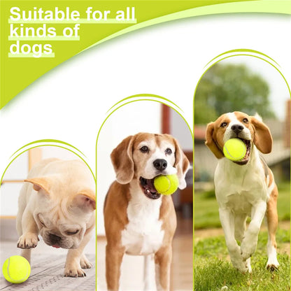 Dog Toys Tennis Launcher Automatic Pet Dogs Chase Toy Pinball Machine Fun Interactive Throw Rechargable Catapult With 3 Ball