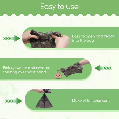Nobleza Dog Poop Bags, 1200 Leakproof Plastic Bags in 80 Rolls for Easy Cleanup, Extra Thick and Odorless, Ideal for All Dog Sizes, Perfect for Pet Owners on the Go.