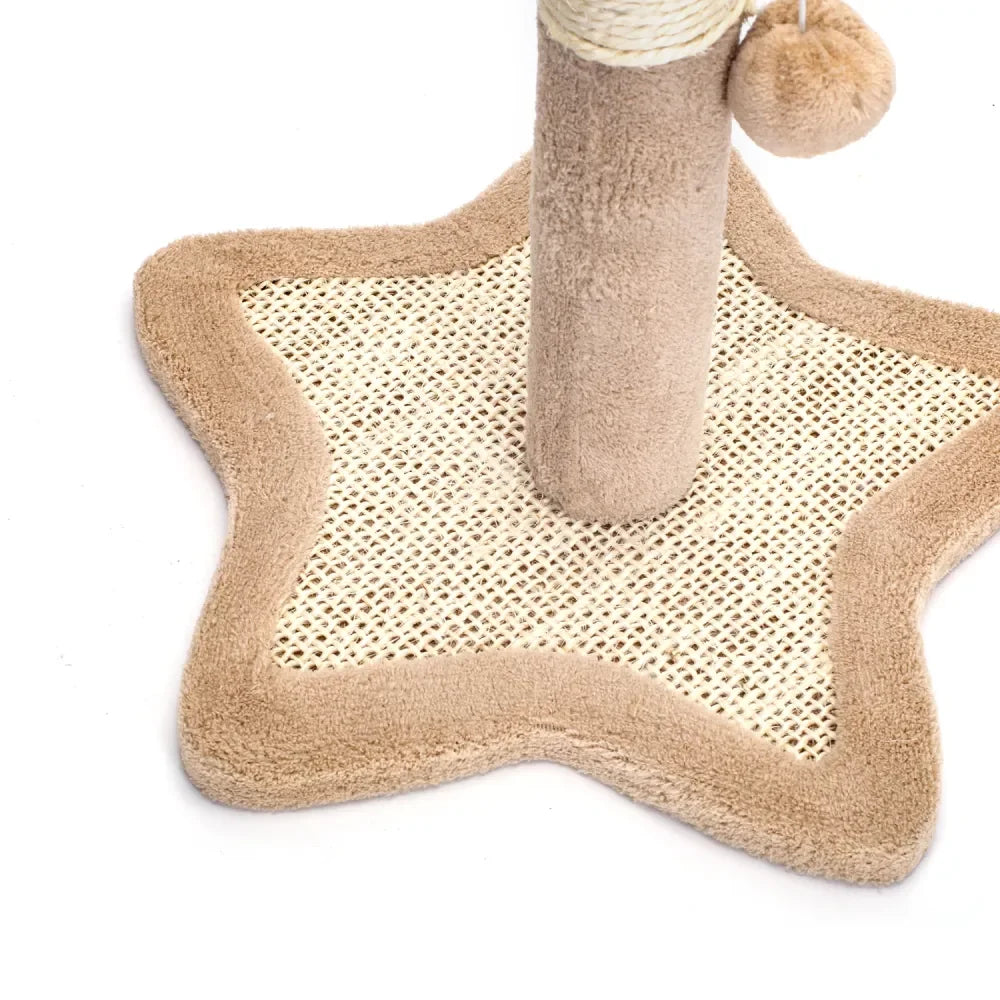 Cat scratching post l33.5*w33.5*h38cm star easy to install ideal for scratches and daily exercise nobility