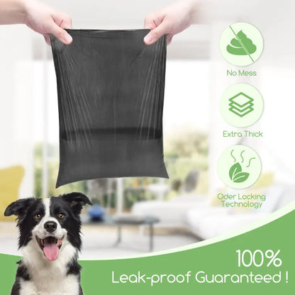 Nobleza Dog Poop Bags, 1200 Leakproof Plastic Bags in 80 Rolls for Easy Cleanup, Extra Thick and Odorless, Ideal for All Dog Sizes, Perfect for Pet Owners on the Go.