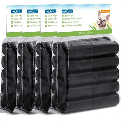 Nobleza Dog Poop Bags, 1200 Leakproof Plastic Bags in 80 Rolls for Easy Cleanup, Extra Thick and Odorless, Ideal for All Dog Sizes, Perfect for Pet Owners on the Go.