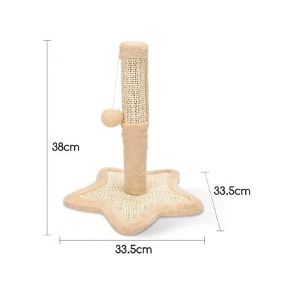Cat scratching post l33.5*w33.5*h38cm star easy to install ideal for scratches and daily exercise nobility